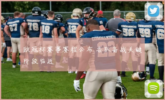 欧冠杯赛事赛程公布 各队备战关键阶段临近