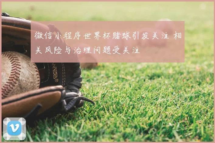 微信小程序世界杯赌球引发关注 相关风险与治理问题受关注